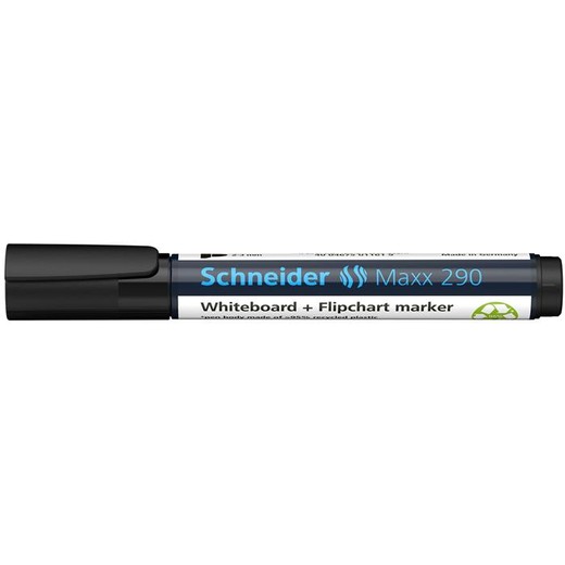 Popisovač na tabule a na flipchartové tabule, 2-3 mm, kužeľový hrot, SCHNEIDER "Maxx 290", čierny