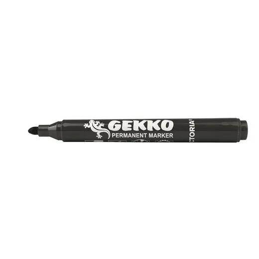 Permanentný popisovač, 1-3 mm, kužeľový hrot, VICTORIA OFFICE "Gekko", čierny