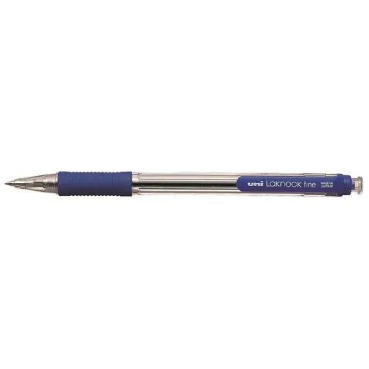Guľôčkové pero, 0,4 mm, stláčací mechanizmus, UNI "SN-101", modré