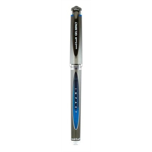 Gélové pero, 0,6 mm, s vrchnákom, UNI "UM-153S", modré