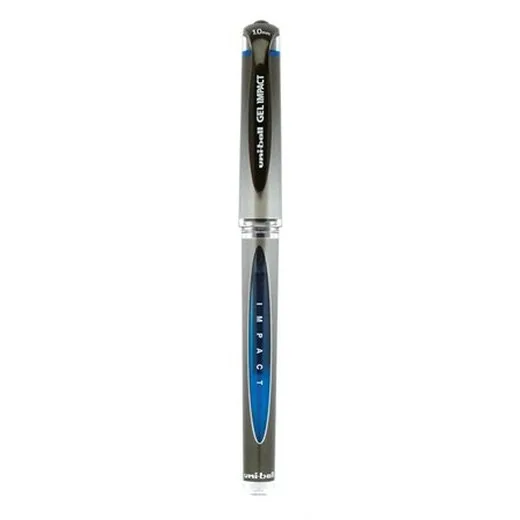 Gélové pero, 0,6 mm, s vrchnákom, UNI "UM-153S", modré
