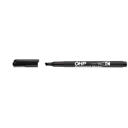 Permanentný popisovač "OHP C", čierny