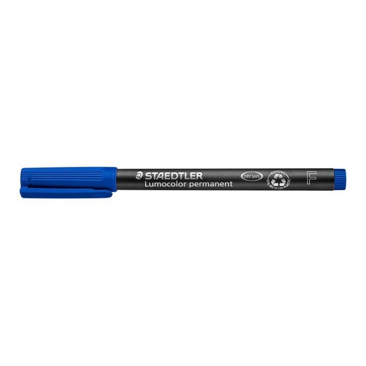 Permanentný popisovač, OHP, 0,6 mm, STAEDTLER "Lumocolor® 318 F", modrá