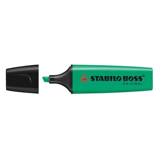Zvýrazňovač, 2-5 mm, STABILO "BOSS original", tyrkysový