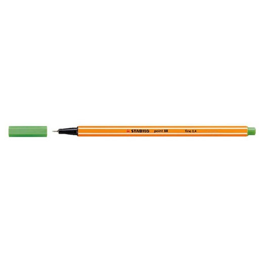Liner, 0,4 mm, STABILO "Point 88", svetlozelený