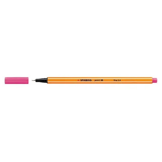 Liner, 0,4 mm, STABILO "Point 88", ružový