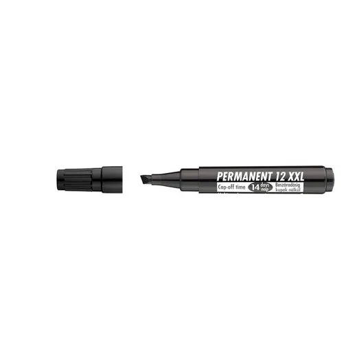 Permanentný popisovač, 1-4 mm, zrezaný hrot, ICO "Permanent 12 XXL", čierny