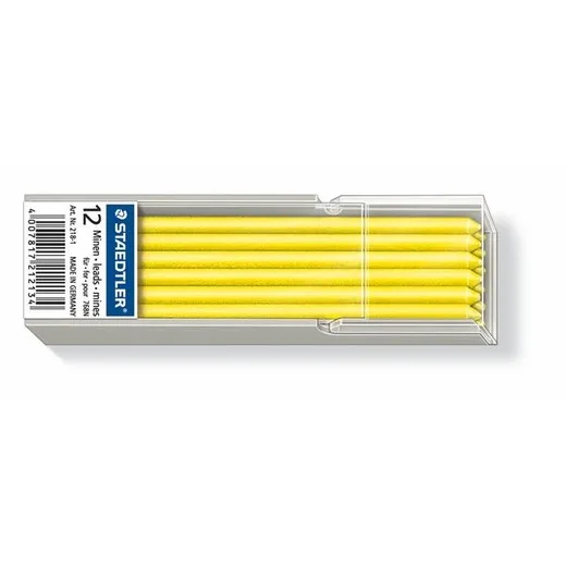 Tuha do označovacích voskoviek, na všetky povrchy, nepermanentná (omnichrom), STAEDTLER "Lumocolor 218", žltá