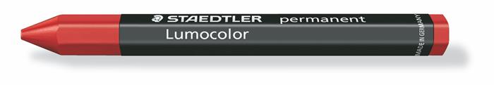 Označovacia voskovka, permanentná, omnigraph, STAEDTLER "Lumocolor 236", červená