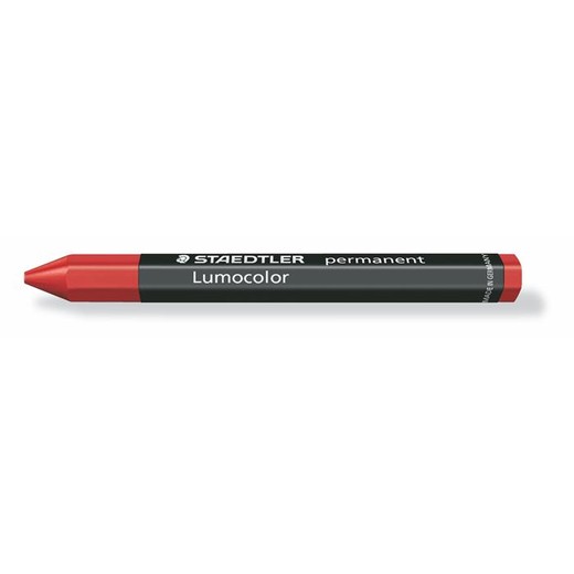 Označovacia voskovka, permanentná, omnigraph, STAEDTLER "Lumocolor 236", červená