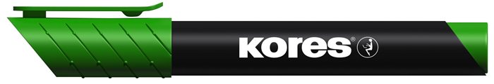 Permanentný popisovač, 3-5 mm, kužeľový hrot, KORES "K-Marker XP1", zelený