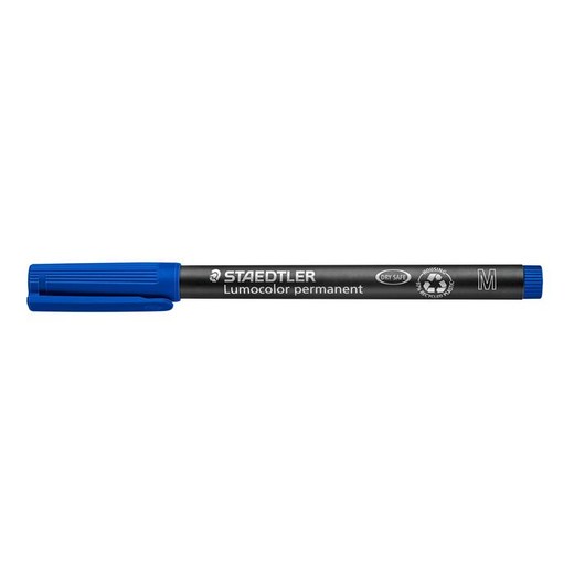 Permanentný popisovač, OHP, 1 mm, STAEDTLER "Lumocolor® 317 M", modrá