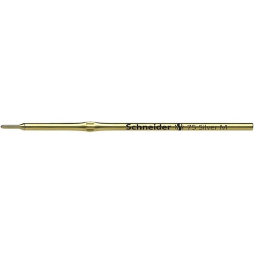 Náplň do guľôčkových pier, 0,5 mm, SCHNEIDER "75 Silver", strieborná