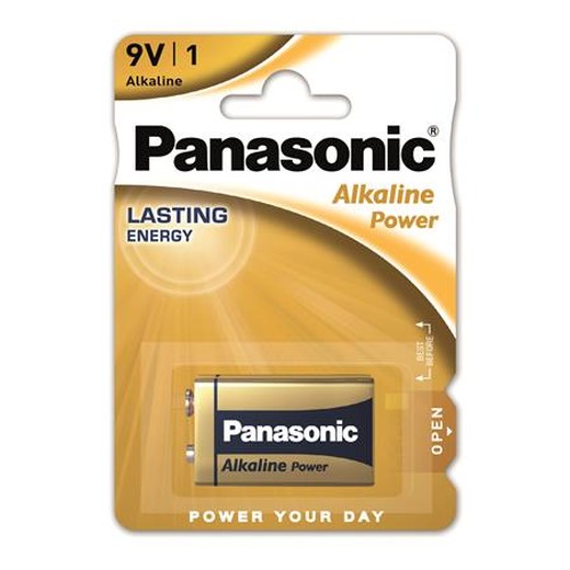 Batéria, 9V, 1 ks, PANASONIC "Alkaline power"