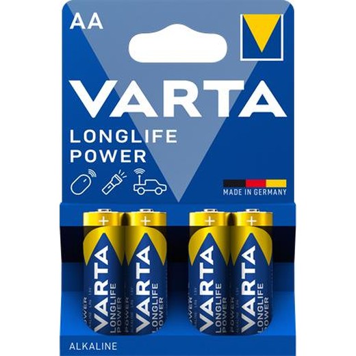 Batéria, AA, tužková, 4 ks, VARTA "Longlife Power"