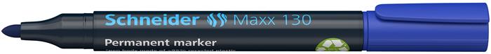 Permanentný popisovač, 1-3 mm, kužeľový hrot, SCHNEIDER "Maxx 130", modrý