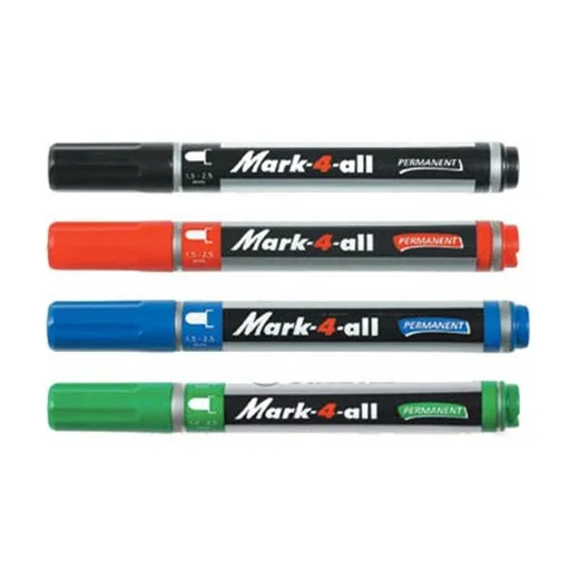 Permanentný popisovač "Mark-4-all", kužeľový hrot, zelený