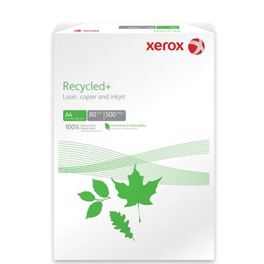 Kancelársky papier, recyklovaný, A4, 80 g, XEROX "Recycled Plus"
