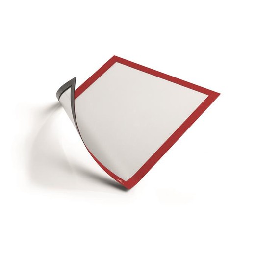 Informačný panel, A4, magnetický, DURABLE "DURAFRAME® MAGNETIC", červená