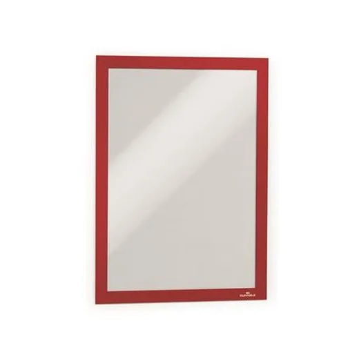 Informačný panel, A4, samolepiaci, DURABLE "DURAFRAME®", červená