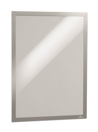 Informačný panel, A3, samolepiaci, DURABLE "DURAFRAME®", strieborná