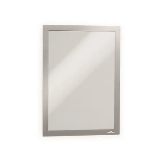 Informačný panel, A4, samolepiaci, DURABLE "DURAFRAME®", strieborná