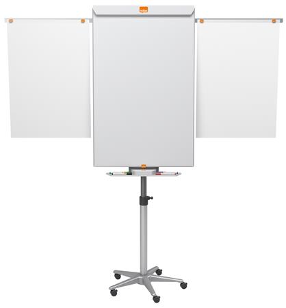 Flipchartová tabuľa, mobilná, magnetický povrch, 2 pomocné ramená, NOBO
