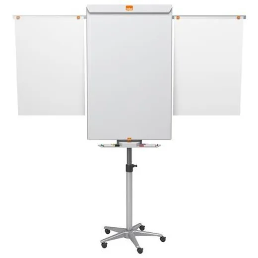Flipchartová tabuľa, mobilná, magnetický povrch, 2 pomocné ramená, NOBO
