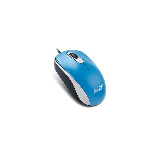 Myš, drôtová, optická, štandardná veľkosť, USB, GENIUS "DX-120", modrá