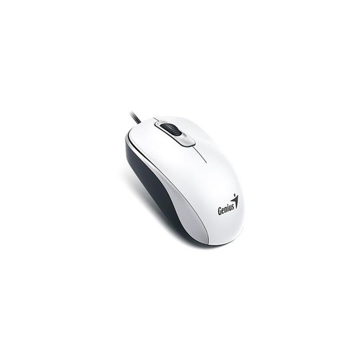 Myš, drôtová, optická, štandardná veľkosť, USB, GENIUS "DX-120", biela