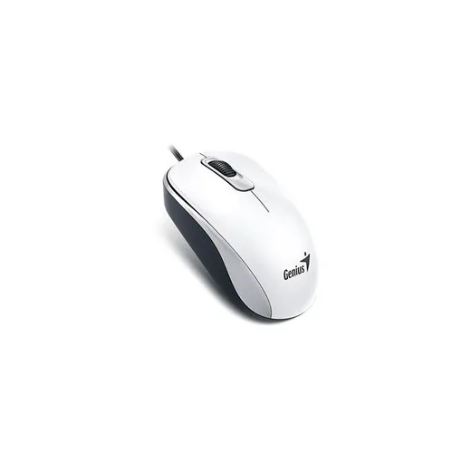 Myš, drôtová, optická, štandardná veľkosť, USB, GENIUS "DX-120", biela