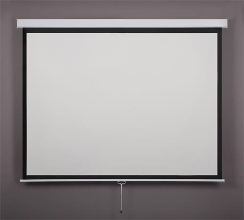 Premietacie plátno, nástenné, rolovacie, 1:1, 160x160cm, VICTORIA VISUAL