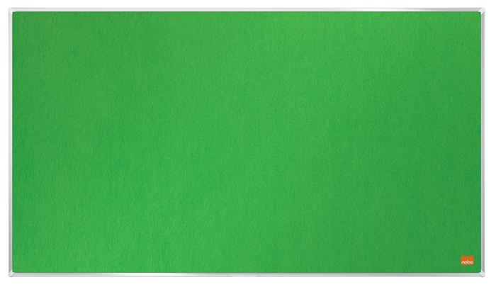 Textilná tabuľa, širokouhlá, 70"/155x87 cm, hliníkový rám, NOBO "Impression Pro", zelená