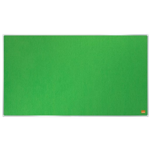 Textilná tabuľa, širokouhlá, 70"/155x87 cm, hliníkový rám, NOBO "Impression Pro", zelená