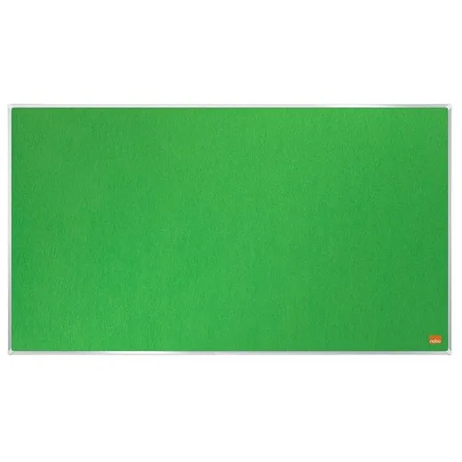 Textilná tabuľa, širokouhlá, 70"/155x87 cm, hliníkový rám, NOBO "Impression Pro", zelená