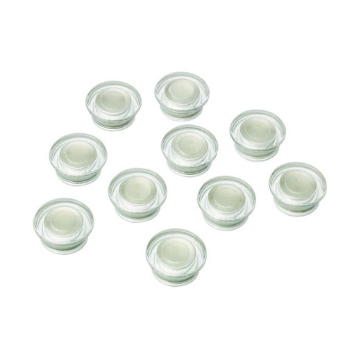 Magnetky, silné, 10 ks, pre tabule "Diamond", NOBO, biele