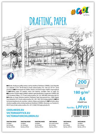 Výkres technický, A4, 180 g, COOL BY VICTORIA