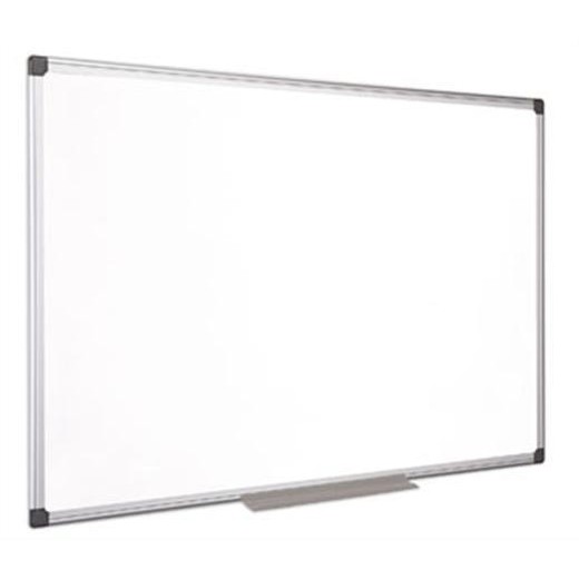 Biela tabuľa, magnetická, smaltovaná, 120x200 cm, hliníkový rám, VICTORIA VISUAL