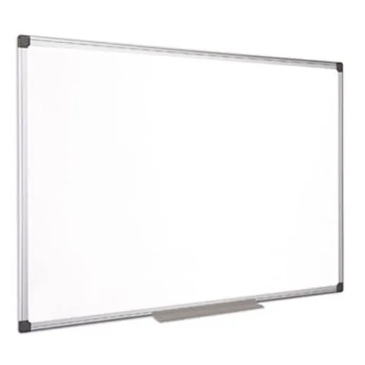 Biela tabuľa, magnetická, smaltovaná, 120x240 cm, hliníkový rám, VICTORIA VISUAL