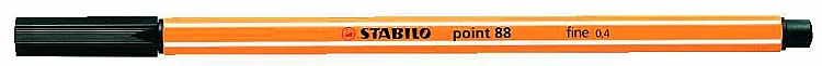 Liner, 0,4 mm, STABILO "Point 88", čierny