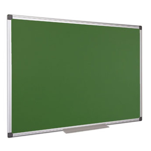 Zelená tabuľa popisovateľná kriedou, nemagnetická, 90 x 180 cm, hliníkový rám