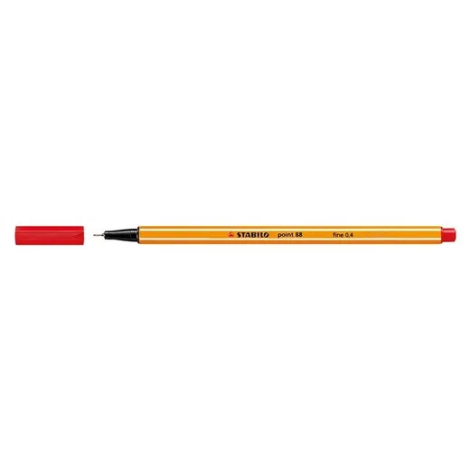 Liner, 0,4 mm, STABILO "Point 88", červený