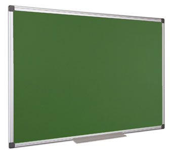 Zelená tabuľa popisovateľná kriedou, nemagnetická, 180 x 120 cm, hliníkový rám