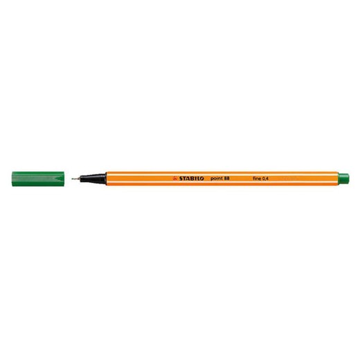 Liner, 0,4 mm, STABILO "Point 88", zelený