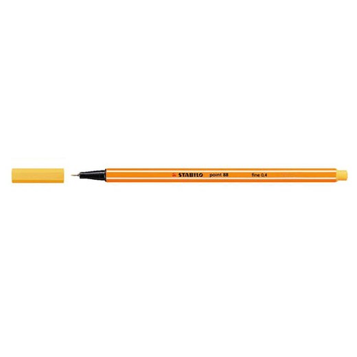 Liner, 0,4 mm, STABILO "Point 88", žltý