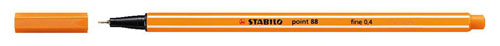 Liner, 0,4 mm, STABILO "Point 88", oranžový
