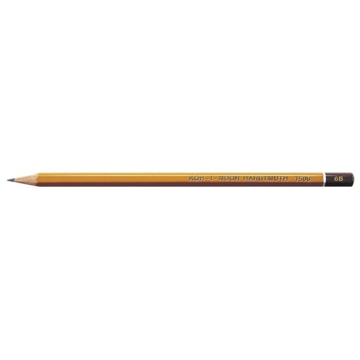 Grafitová ceruzka, 6B, šesťhranná, KOH-I-NOOR "1500"