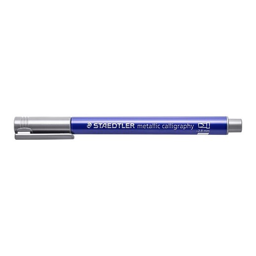 Kaligrafický popisovač, STAEDTLER "8325", kovovo strieborný