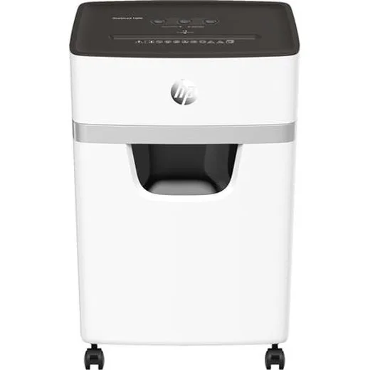 Skartovací stroj, mikrokonfety, 10 listov, HP "Oneshred 10MC", svetlosivý