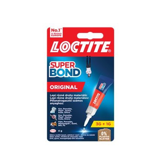 Sekundové lepidlo, 4 g, HENKEL "Loctite Super Bond Original"